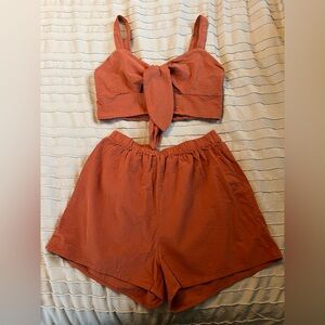 Amazon Women's Rust Two-Piece Set